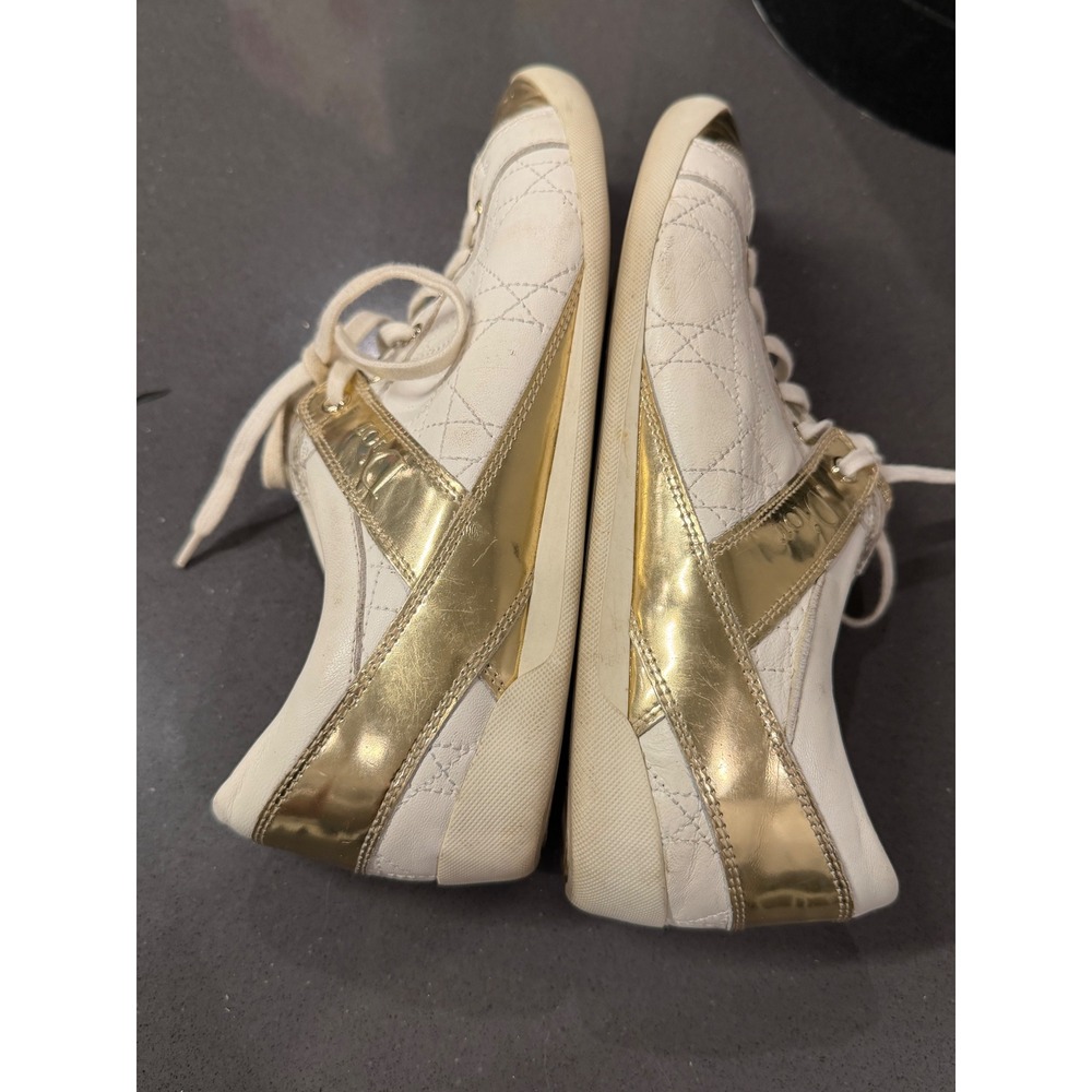 Christian Dior Sprint Basket Sneaker sz 37 US 6.5 Quilted Leather Low Top Luxury - Picture 3 of 10